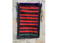 WOOL RUG WOVEN ANTIQUE ETHNIC 55 X 35 CM