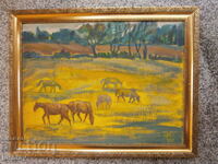 Landscape with horses Ts. Kosturkova