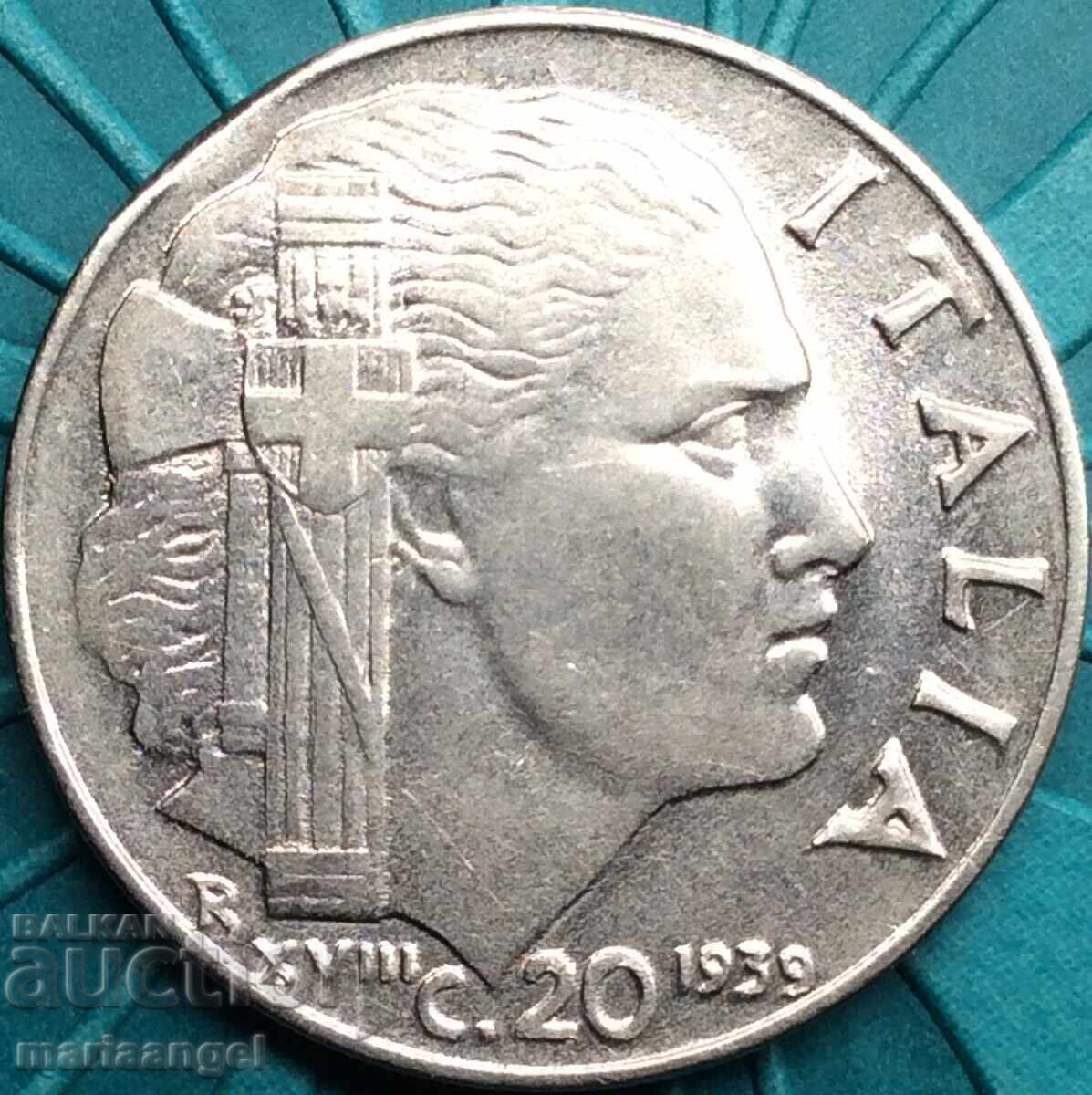 Аукцион 20 чентезими 1939 Италия Аукцион 20 чентезими 1939 Италия