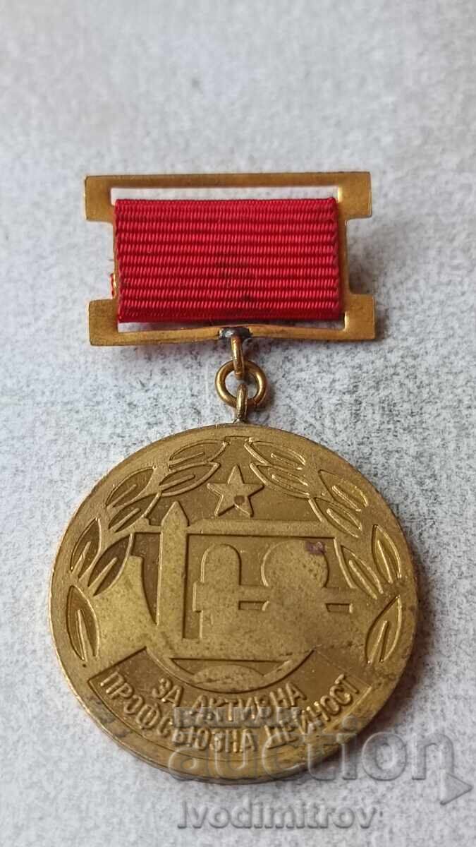 Badge For Active Trade Union Activity Central Committee of the Construction Workers' Trade Union