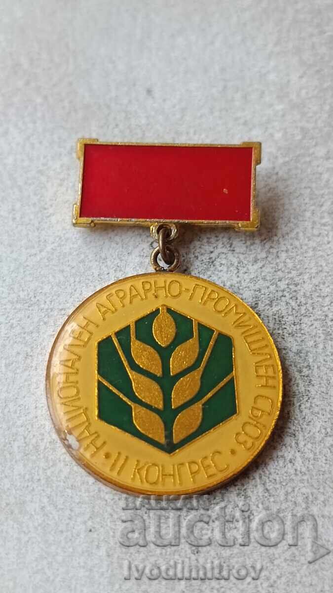 Badge II Congress National Agrarian-Industrial Union MARCH 1985