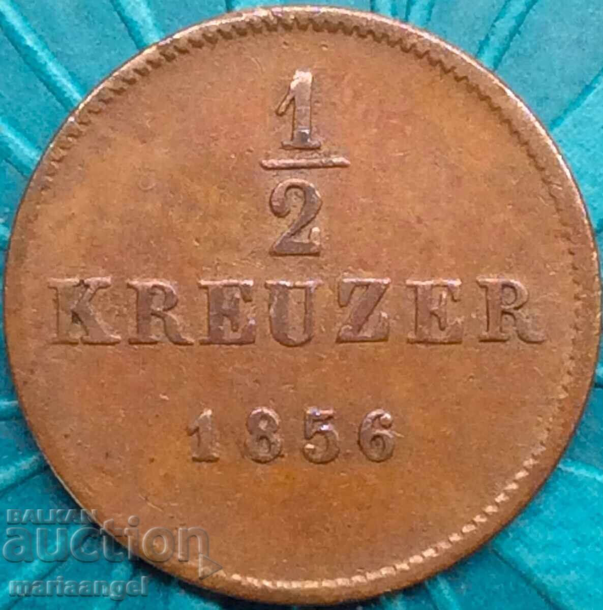 Delivery of 1/2 Kreuzer 1856 Germany Württemberg Cu