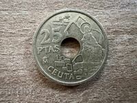 Ισπανία - 25 πεσέτες (1998) - Σεούτα