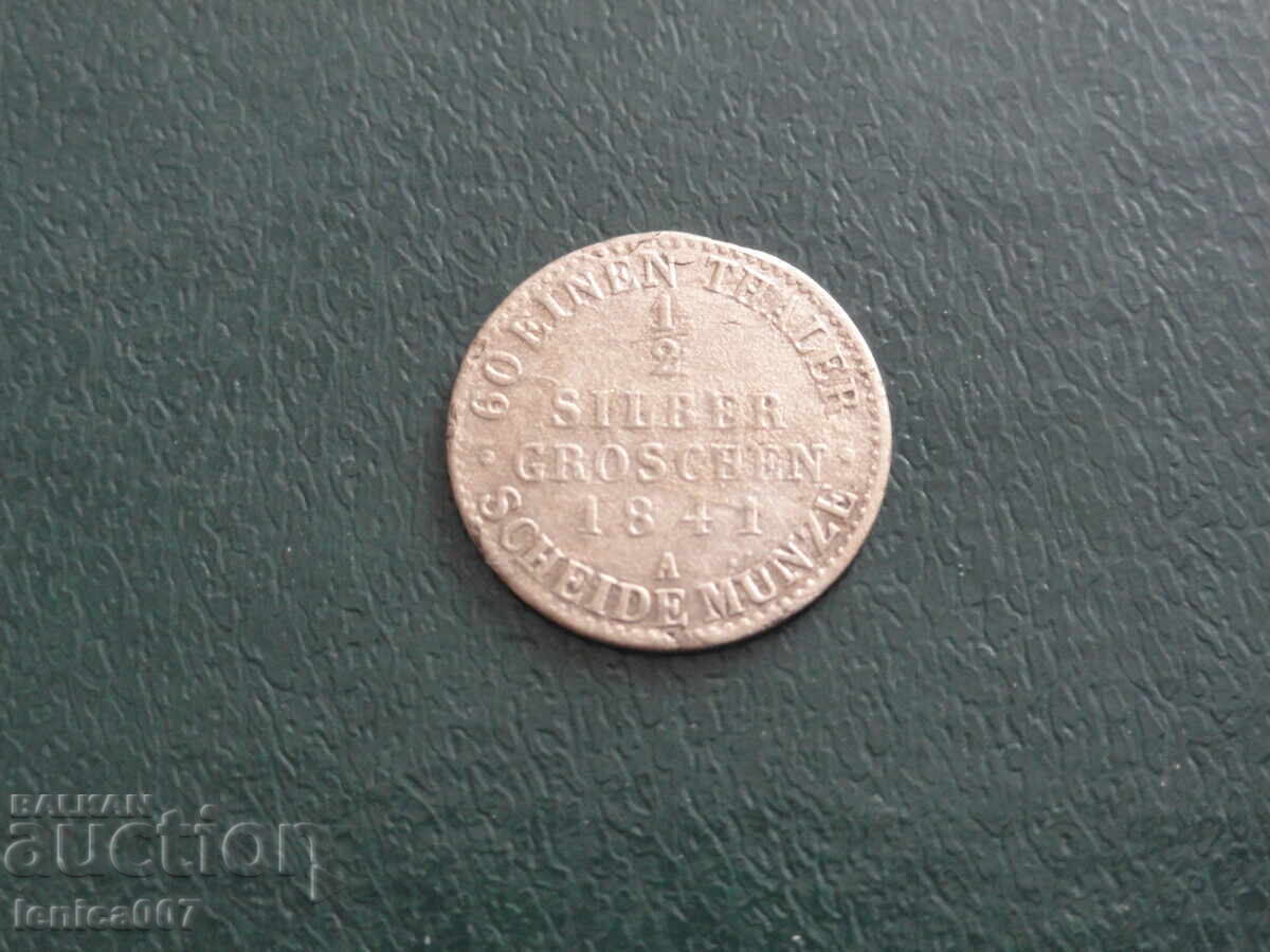 Germania (Prusia) 1841 - ½ groș de argint (Ag)