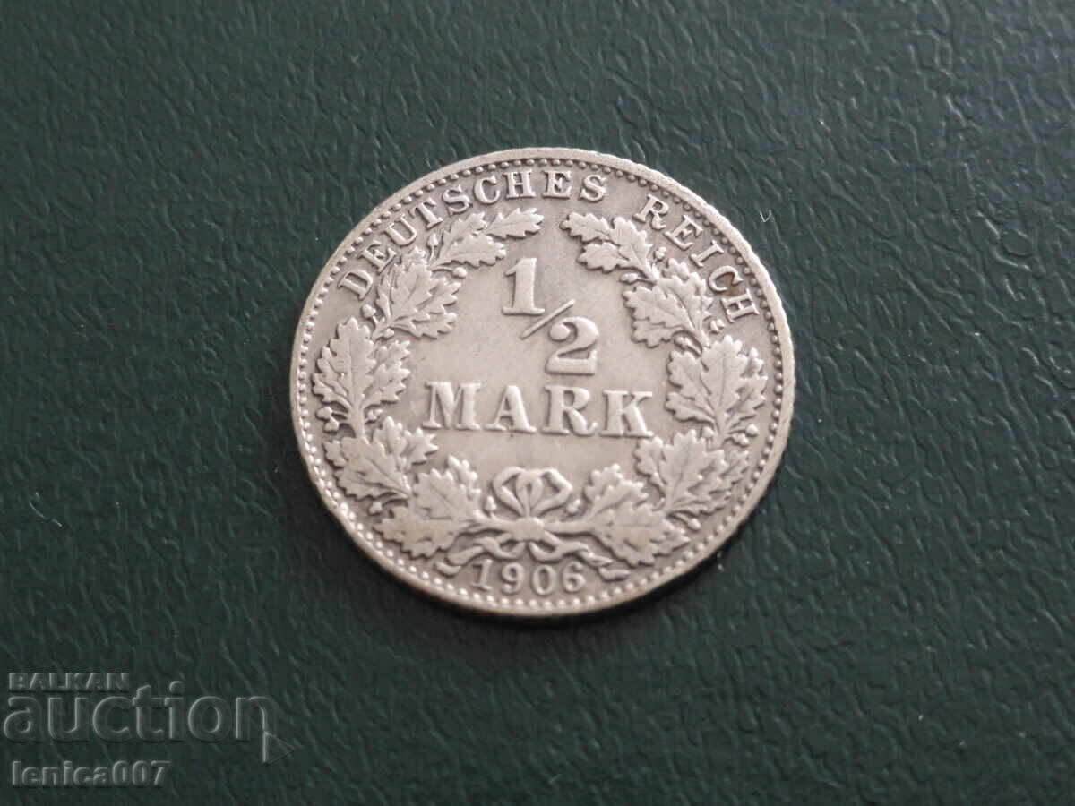 Германия 1906г. - 1/2 марка - 5