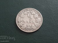 Germany 1906 - 1/2 Mark (Ag)