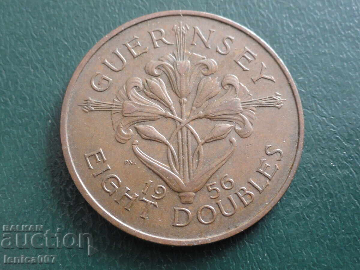 Licitație Guernsey 1956 - 8 duble