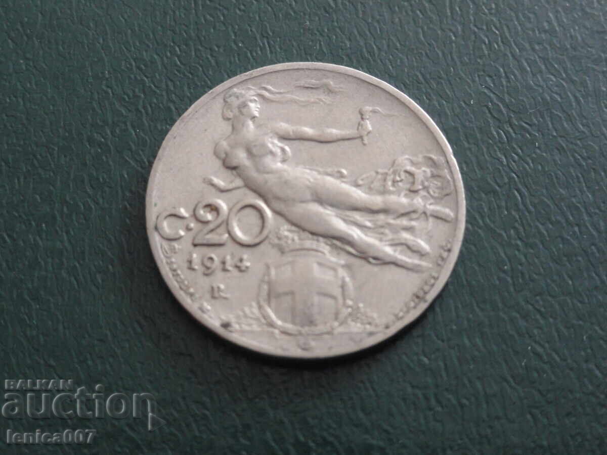 Italy 1914 - 20 centesimi - 5