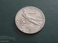 Италия 1914г. - 20 чентезими