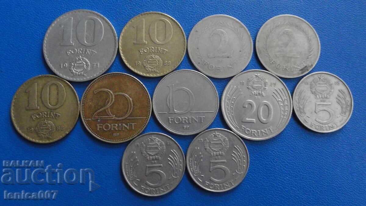 Hungary - Coins (11 pieces) with price 4.40 BGN | € 2.25 Hungary - Coins (11 pieces) with price 4.40 BGN | € 2.25