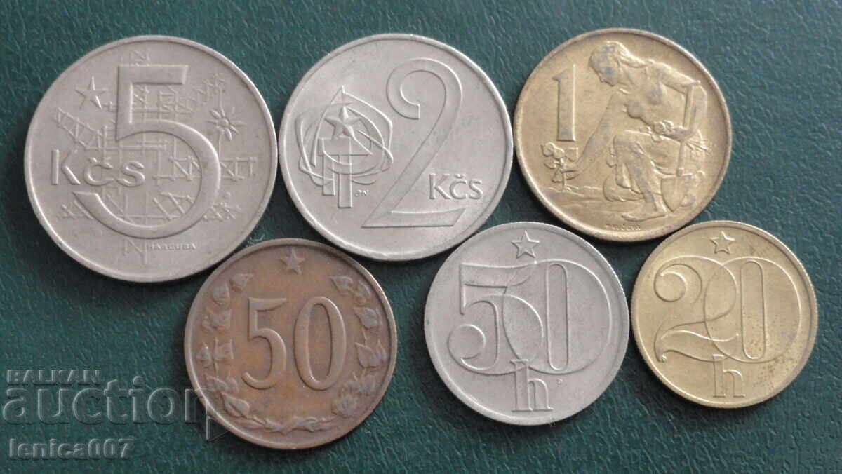 Licitație Cehoslovacia - Monede (6 bucăți)