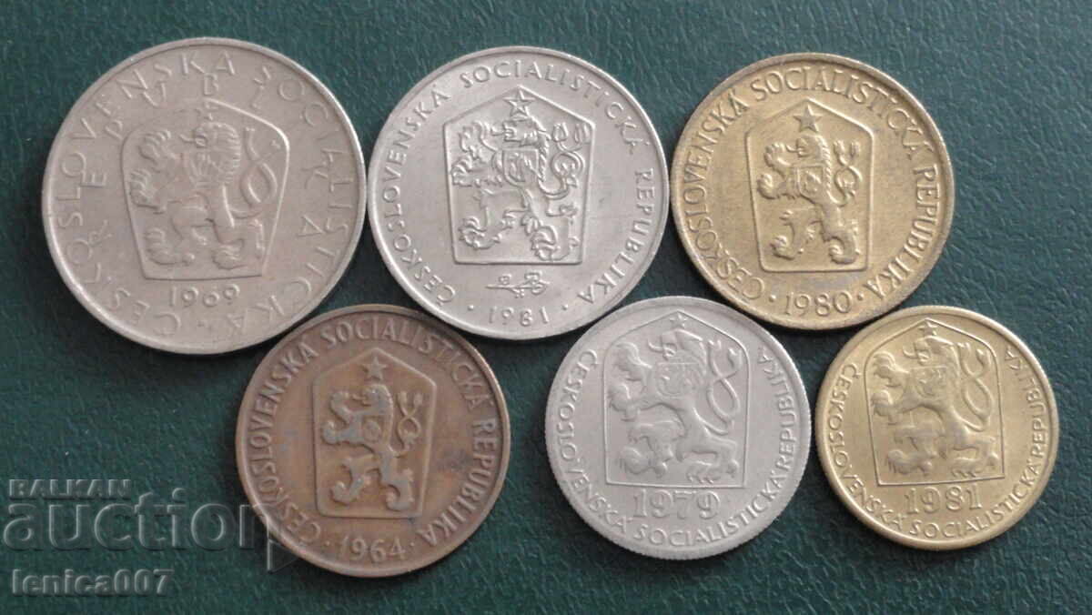 Τσεχοσλοβακία - Νομίσματα (6 τεμάχια) - 6