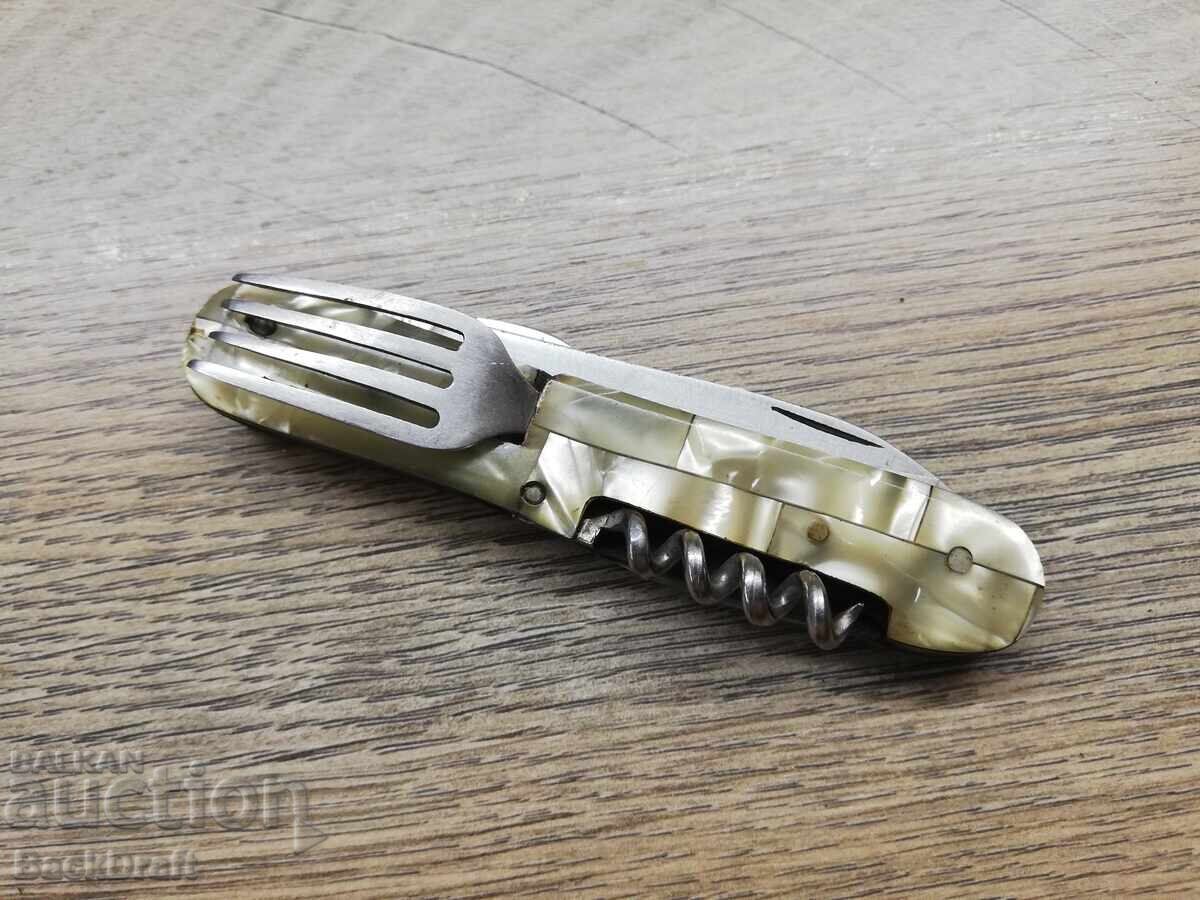 SOCIAL POCKET KNIFE, KNIFE WITH SICKLE AND HAMMER, VELIKO TARNOVO - 5