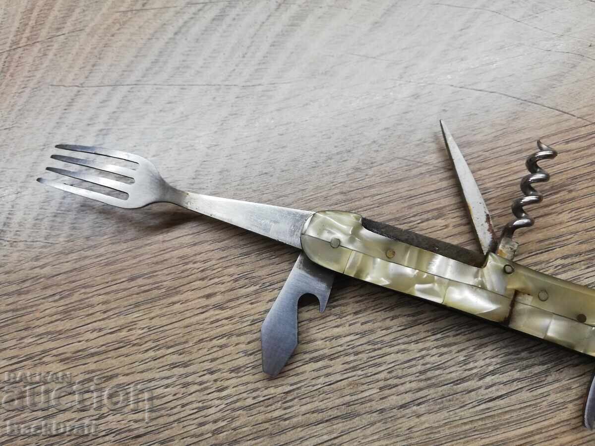 SOCIAL POCKET KNIFE, KNIFE WITH SICKLE AND HAMMER, VELIKO TARNOVO - 6