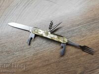 SOCIAL POCKET KNIFE, KNIFE WITH SICKLE AND HAMMER, VELIKO TARNOVO