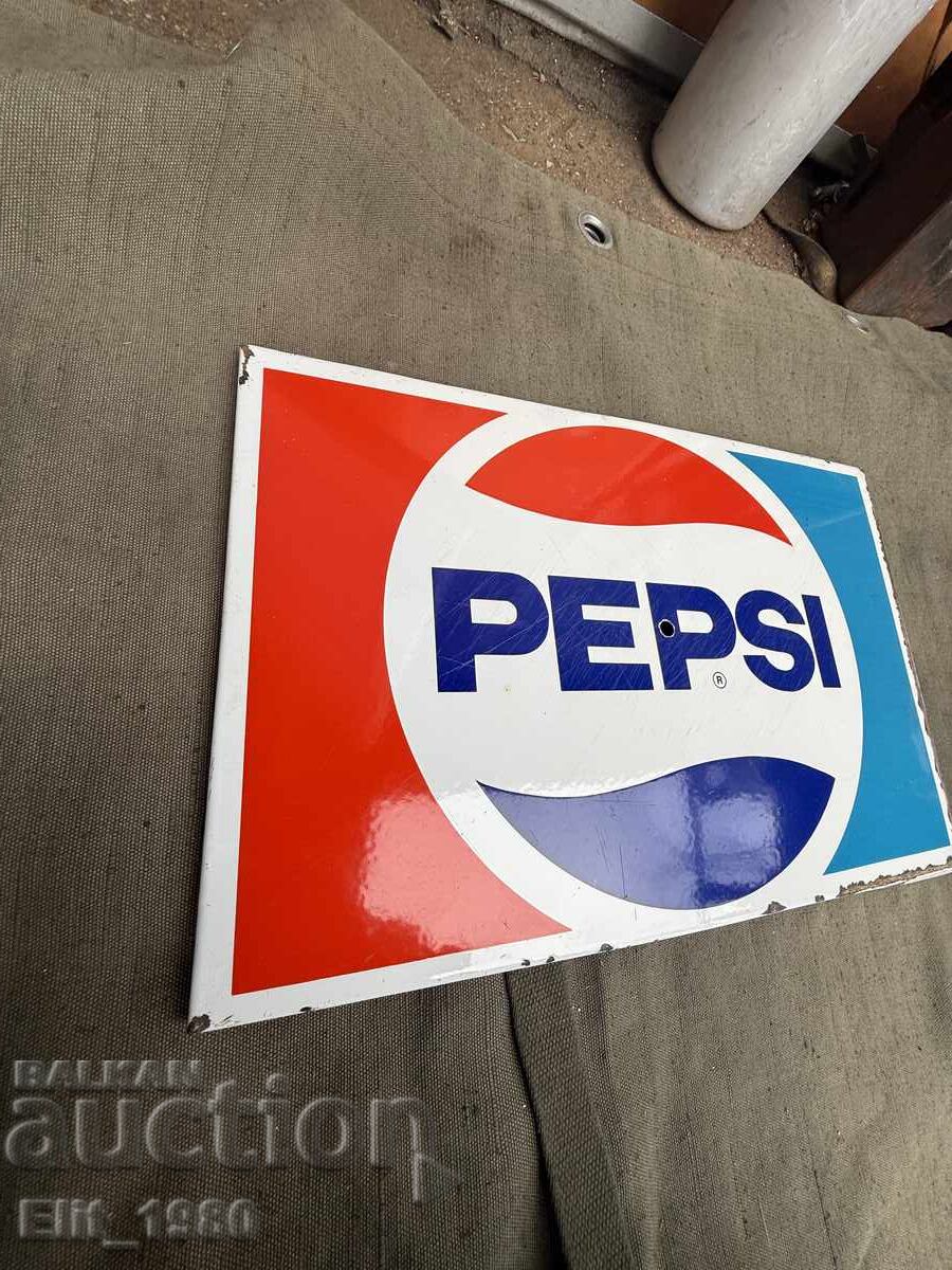 Παράδοση Εμαγιέ πινακίδα Pepsi