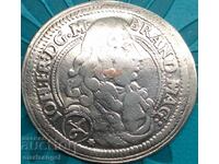 Brunswick-Wolfenbüttel Ansbach 1/6 Thaler 1678 Johann Friedrich Small Head