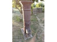 Veche sobă coloană din fontă frumoasă - Viena/Austria 1900