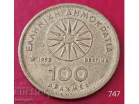 100 drachmas 1992 - Greece
