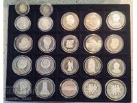 Συλλογή ασημένιων νομισμάτων 1963-1990 62 τμχ