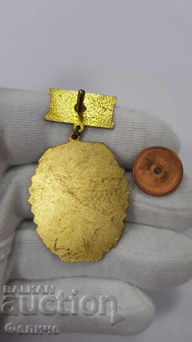 Σπάνιο σοσιαλιστικό σήμα, κονκάρδα Άριστος Συνοριακών Στρατευμάτων με τιμή € 32.00 | 62.59 BGN