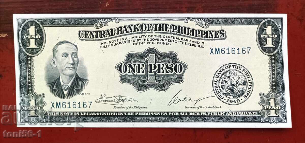 Filipine 1 peso 1949 UNC