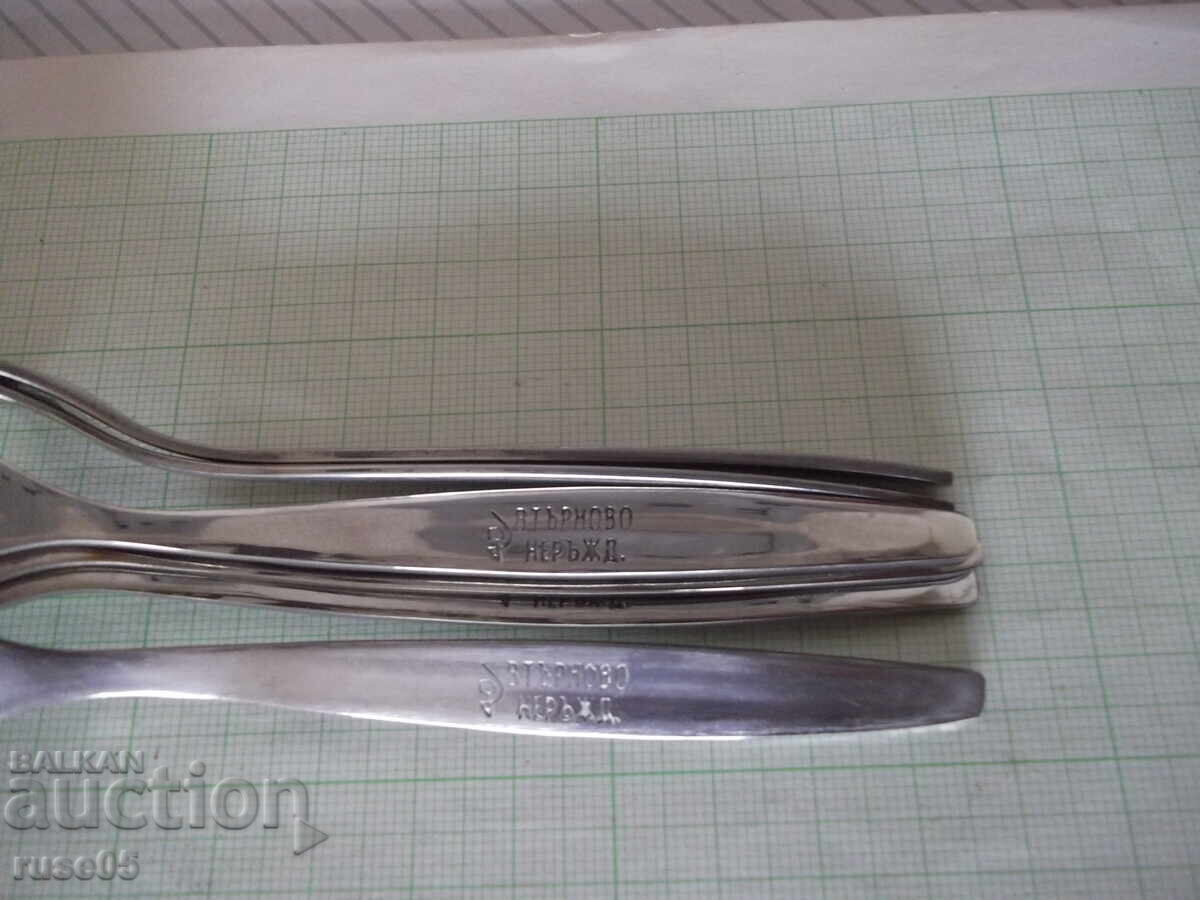 Λοτ από 6 τμχ. πιρούνια από "☭ Β. Τύρνοβο" από την σοσιαλιστική εποχή - 7