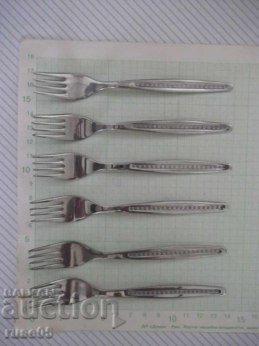 Λοτ από 6 τμχ. πιρούνια από "☭ Β. Τύρνοβο" από την σοσιαλιστική εποχή