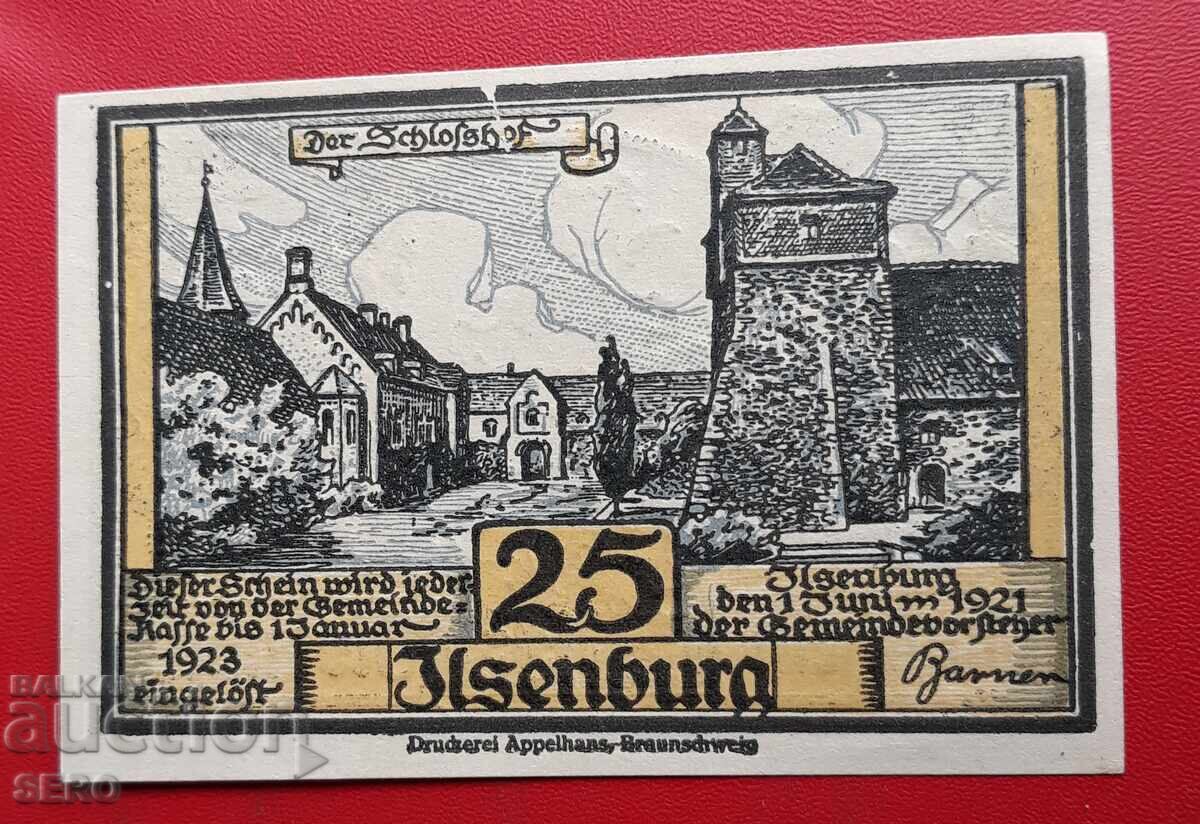 Banknote - Germany - Saxony-Ilsenburg - 25 Pfennig 1921 with price 2.01 BGN | € 1.03 Banknote - Germany - Saxony-Ilsenburg - 25 Pfennig 1921 with price 2.01 BGN | € 1.03