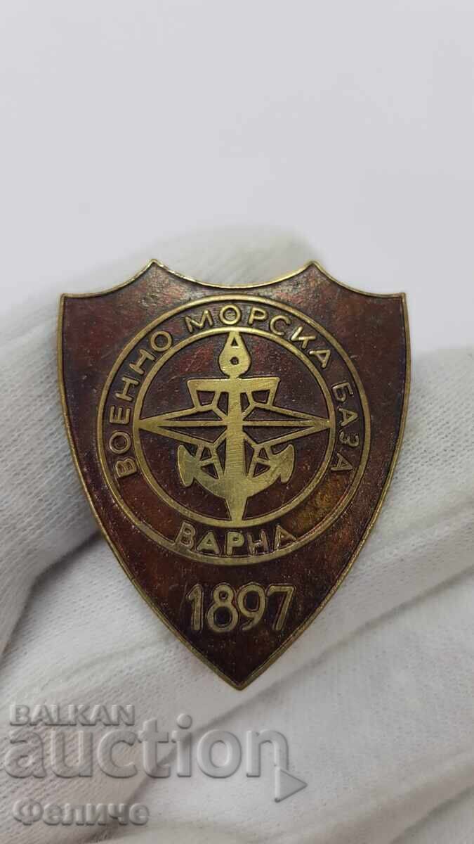 Рядък военен знак Българско Речно Плаване 1897 г. Рядък военен знак Българско Речно Плаване 1897 г.