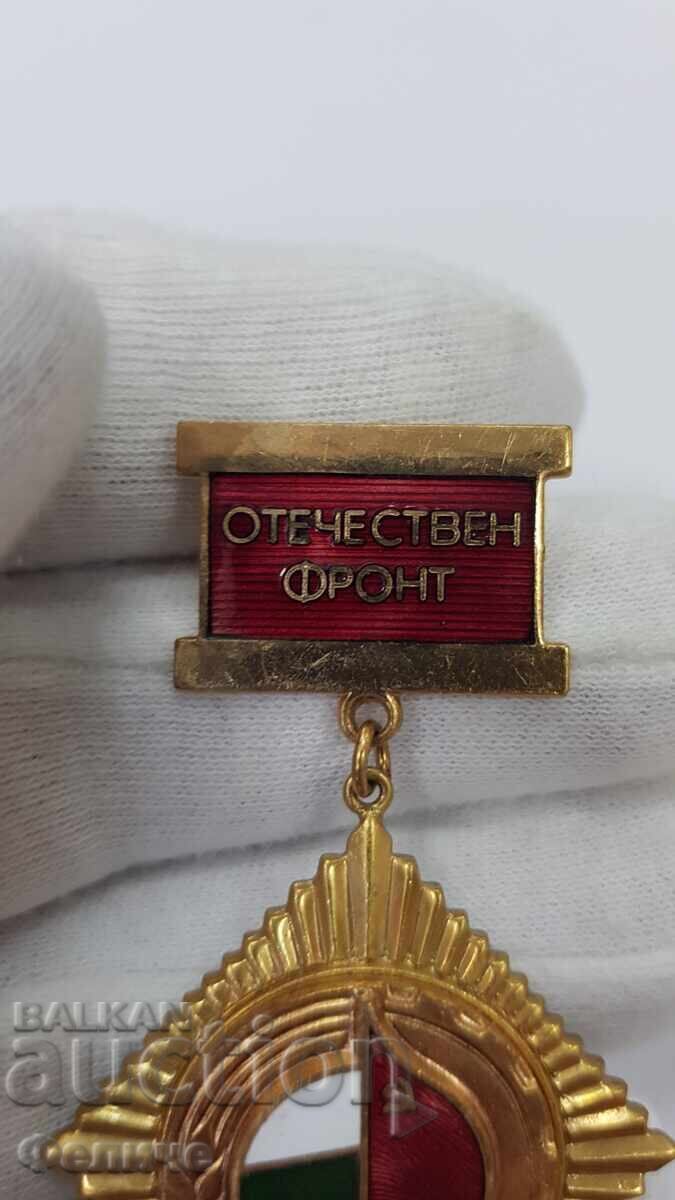 Licitație Semn colecționar socialist, insignă Frontul Patriei