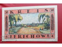 Banknote - Germany - Saxony - Jerichow - 50 Pfennig 1921