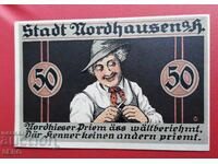 Bancnota-Germania-Thuringia-Nordhausen-50 pfennig 1921