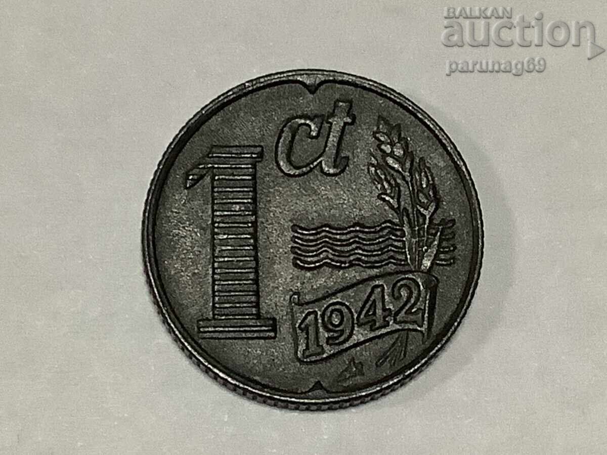 Olanda 1 cent 1942 Zinc