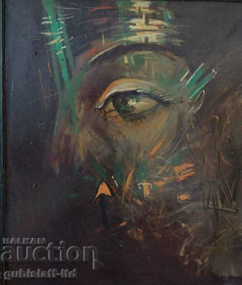 Pictură, compoziție, 1989, art. Georgi Yanev (1962-2009) cu preț 830.00 BGN | € 424.37 Pictură, compoziție, 1989, art. Georgi Yanev (1962-2009) cu preț 830.00 BGN | € 424.37