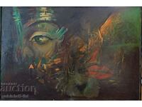 Painting, composition, 1989, art. Georgi Yanev (1962-2009)