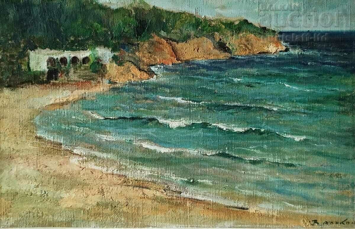 Picture, sea, landscape, art. V. Alekov with price 520.00 BGN | € 265.87