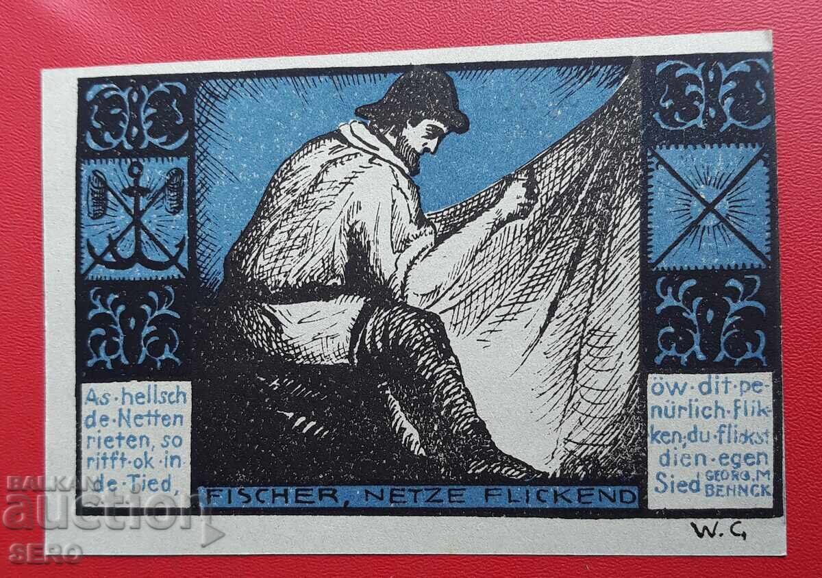 Bancnotă-Germania-Schleswig-Holstein-Gottmund-50 pf.1921