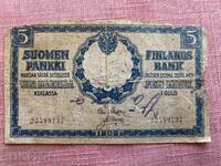 Finlanda Imperiul Rusiei 5 mărci 1909