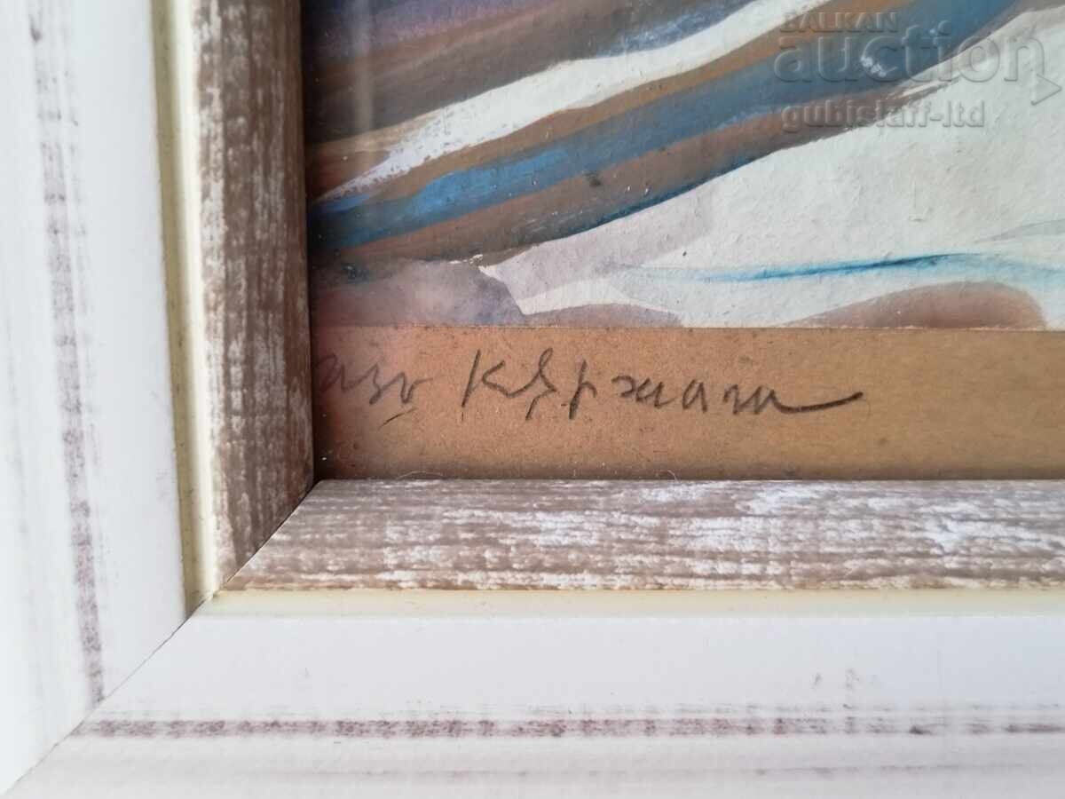 Πίνακας "Έξω από το Κάρτζαλι", Βούλγαρος συγγραφέας, 1942 με τιμή 1100.00 BGN | € 562.42 Πίνακας "Έξω από το Κάρτζαλι", Βούλγαρος συγγραφέας, 1942 με τιμή 1100.00 BGN | € 562.42