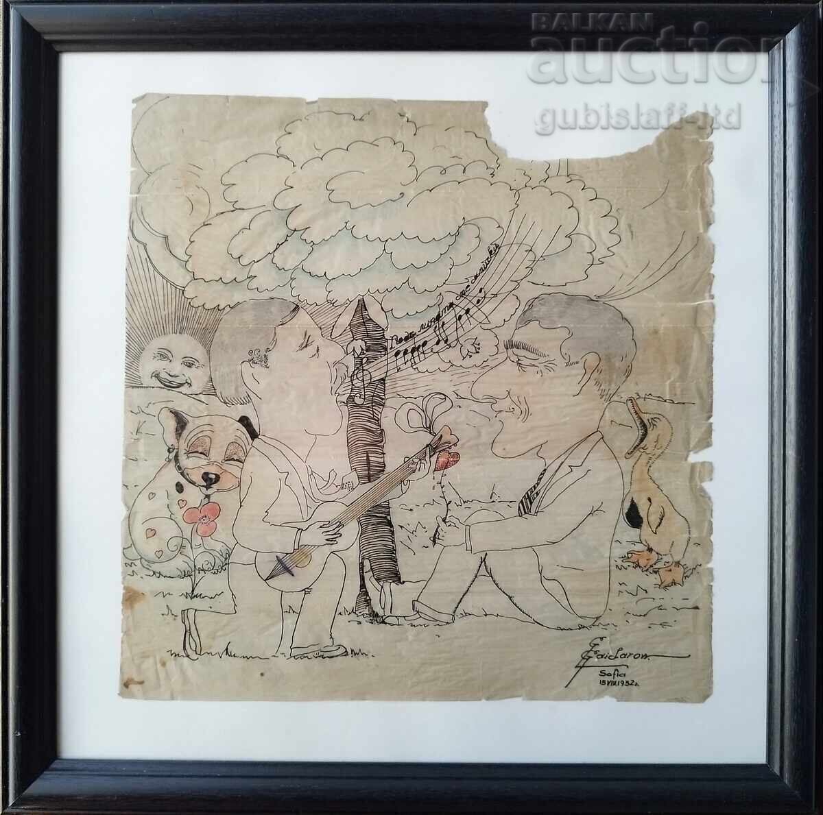 Pictură, desen animat, G.G. diclaron, Sofia, 1932