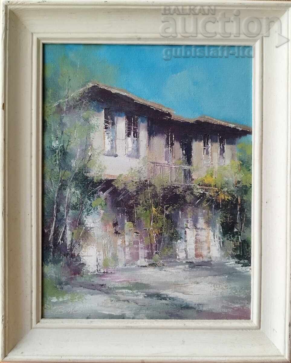 Painting "Sozopol", art. Vencislav Tomov, 1993