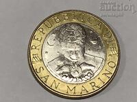 Сан Марино 1000 лири 1998 година (Биметал)