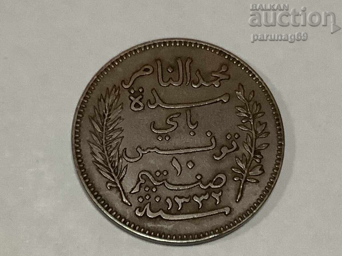 Tunis 10 santimi 1332 (1914) godina cu preț € 10.00 | 19.56 BGN