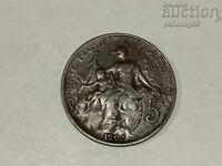 France 5 Centimes 1907