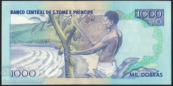Άγιος Θωμάς και Πρίγκιπας 1000 dobras 1993 Pick 64 Unc με τιμή 20.00 BGN | € 10.23