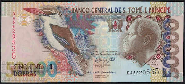 São Tomé și Príncipe 50.000 dobras 2013 PIck 68e Unc