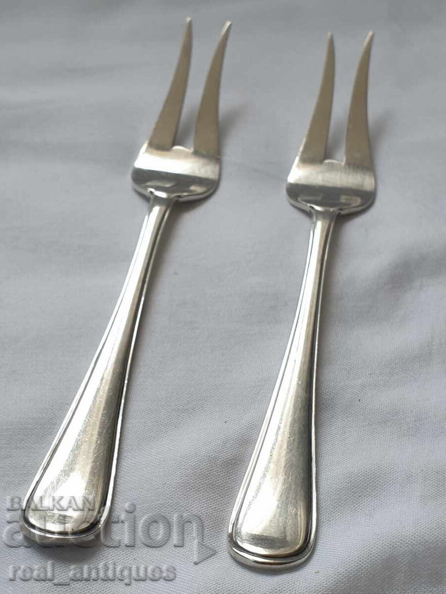 Ασημένια πιρούνια φρούτων με τιμή 21.00 BGN | € 10.74