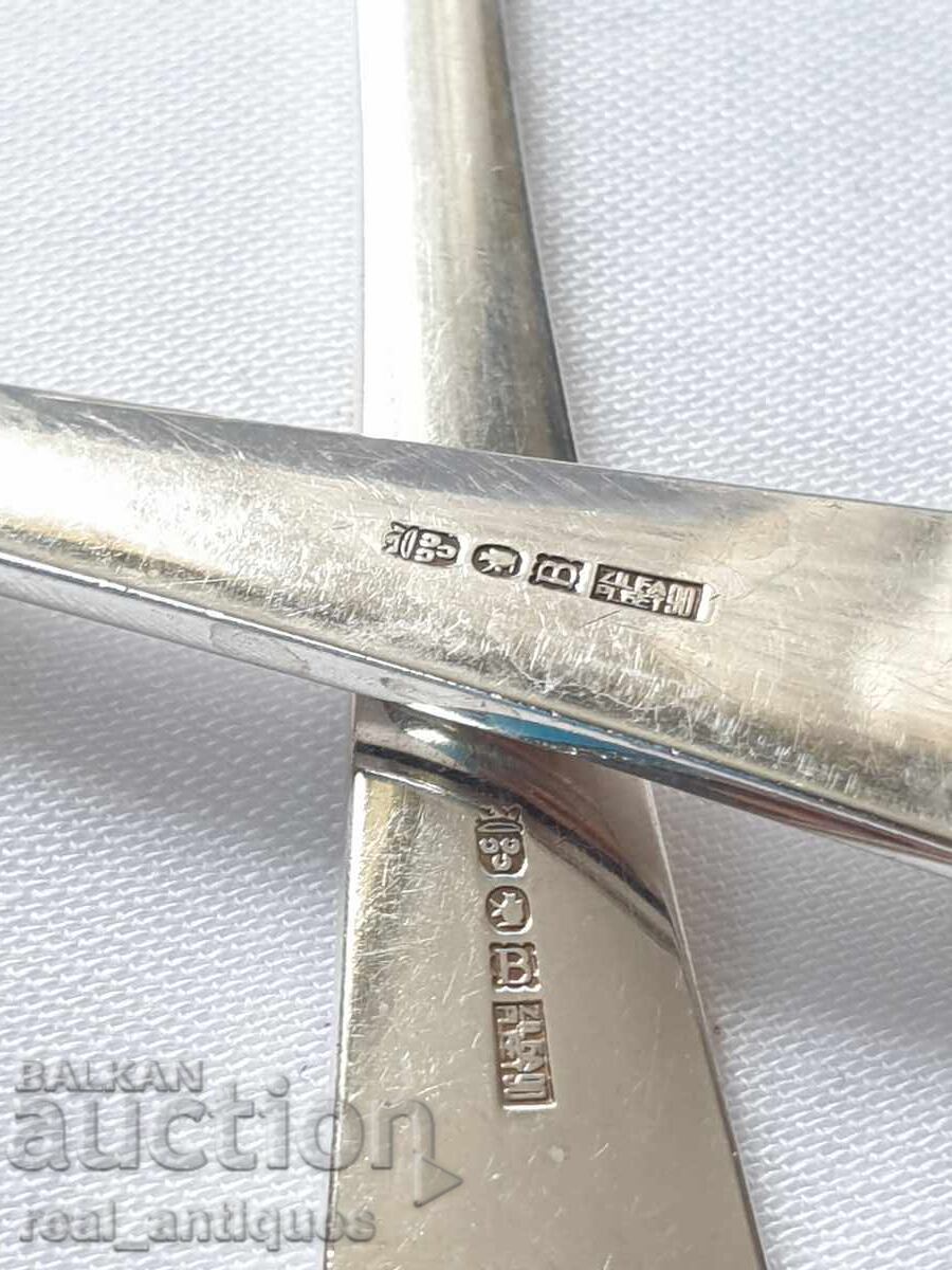 Ασημένια πιρούνια φρούτων - 6