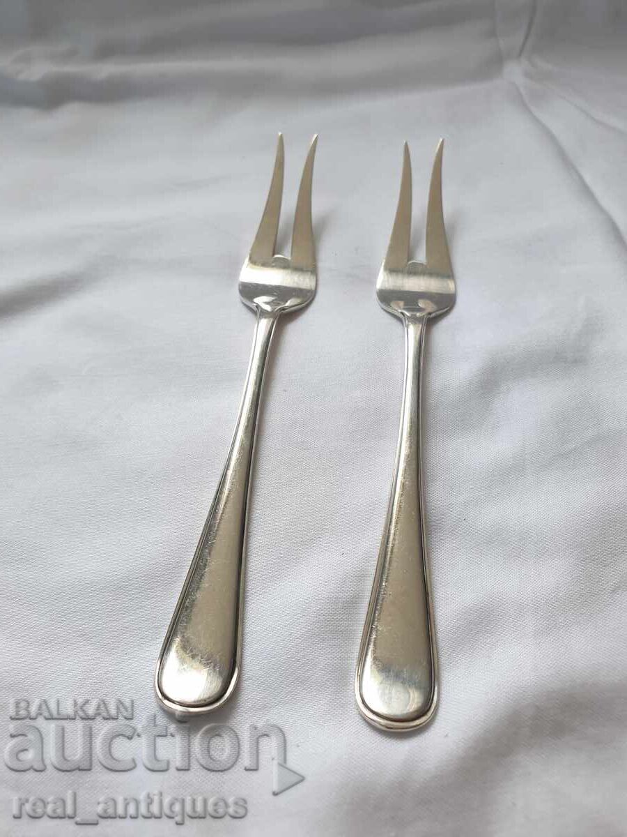 Ασημένια πιρούνια φρούτων